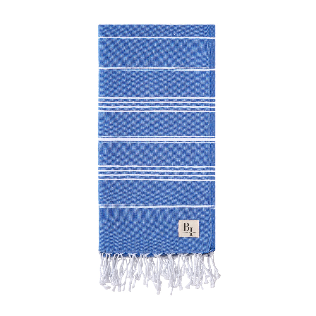 Classic Turkish Beach Towel in Royal Blue